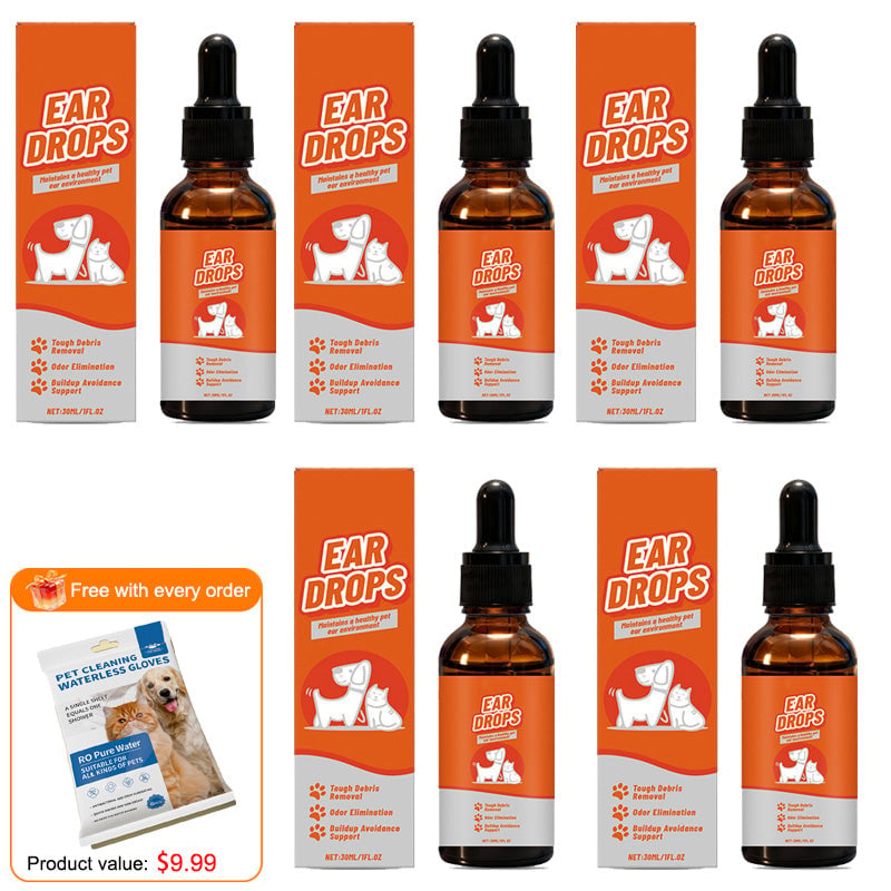 🔥Last Day Flash Sale 49% OFF❤️Natural Dog & Cat Ear Drop for Itching & Wax Build-Up🐱🐶