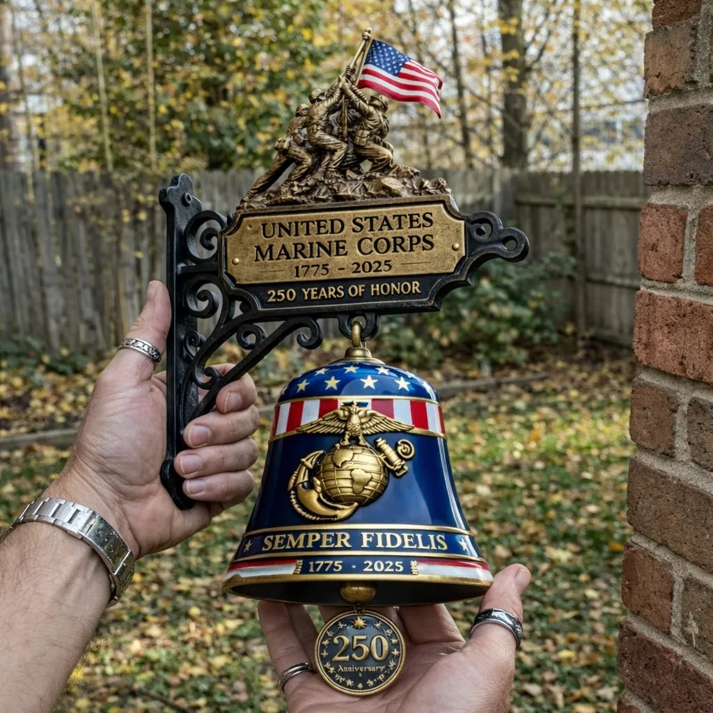 đ„Last Day 49% OFF -USMC 250th Anniversary â Semper Fidelis Collectorâs Bell