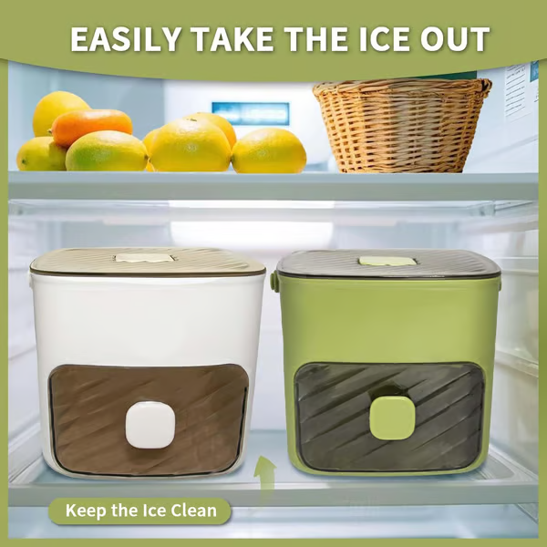 🔥LAST DAY 50% OFF - 🧊Portable Ice Maker with Lid and Storage Box (✨Includes Ice Tongs)
