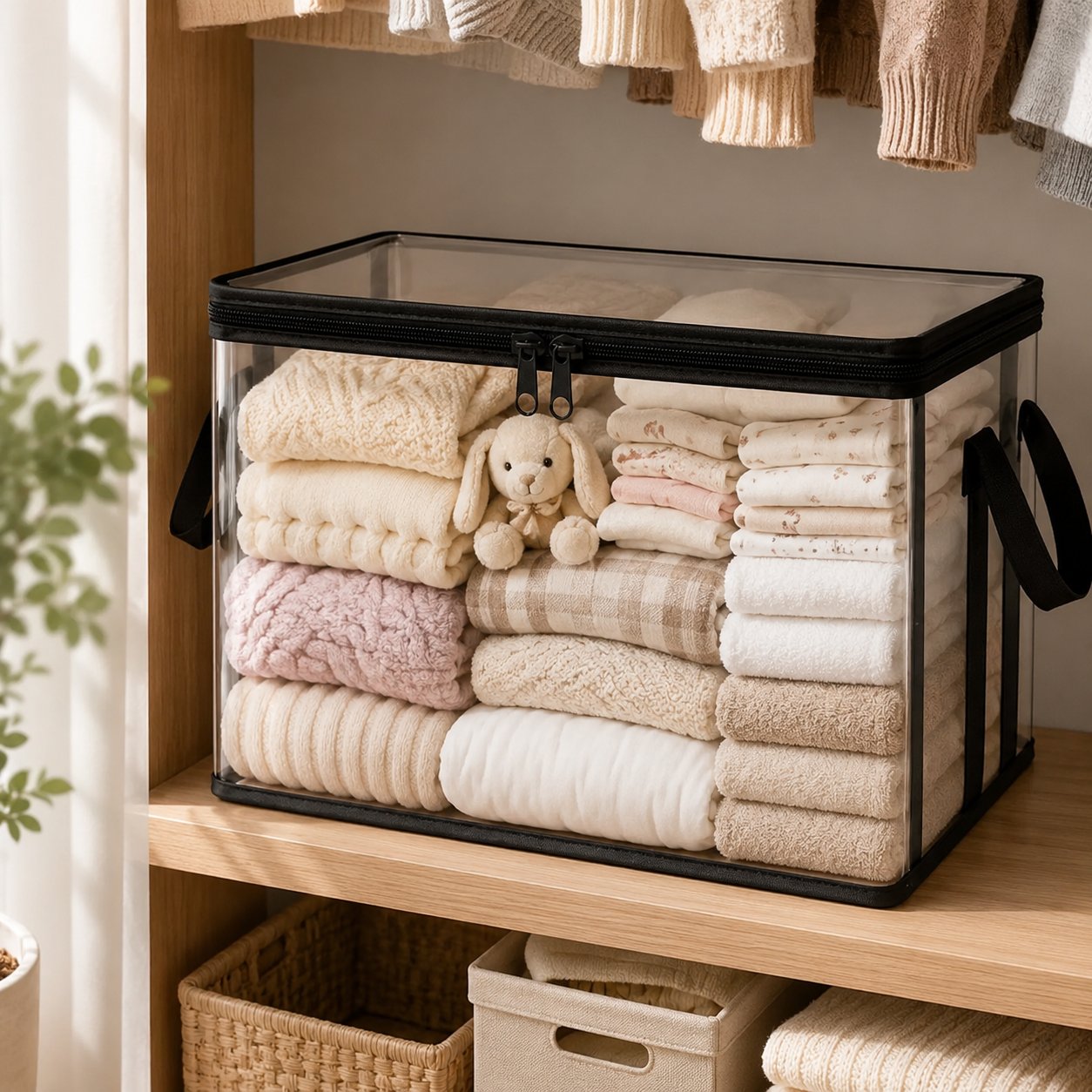 🔥Last Day 50% OFF - 📦Stuffed Storage PVC Organizer Bag Doll Storage Container✨