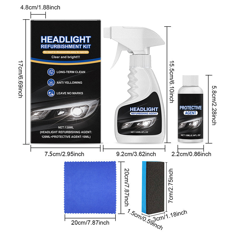 🔥LAST DAY 49% OFF - 🚘 Automotive Headlamp Restoration Fluid, blurring enhanced crystalline coating refurbisher