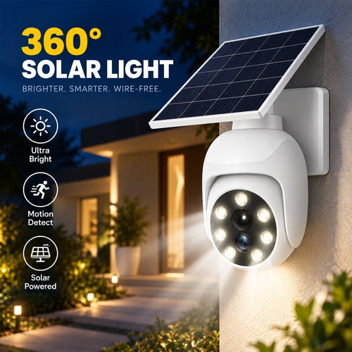 🔥LAST DAY 49% OFF - ⏰Solar-Powered Simulated Surveillance Camera Street Light👀