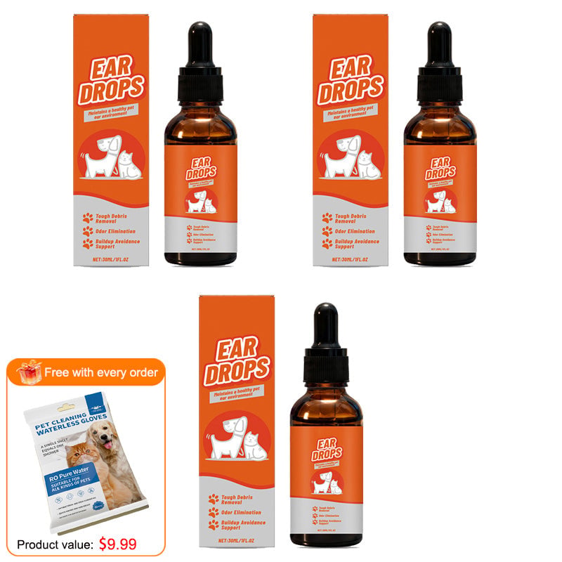 🔥Last Day Flash Sale 49% OFF❤️Natural Dog & Cat Ear Drop for Itching & Wax Build-Up🐱🐶