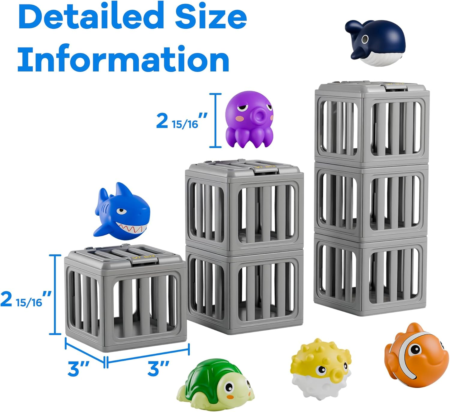 🔥LAST DAY 49% OFF - ✨🏊Diving Toy Set with Sinking Animals🐬💦