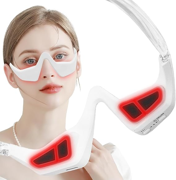 🔥LAST DAY 49% OFF - ✨👓Under-Eye Red Light Therapy Glasses💆