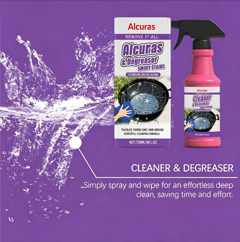 🔥LAST DAY SALE 49% OFF-🍖🧼Fast-Acting Heavy-Duty Grill Degreaser Spray✨