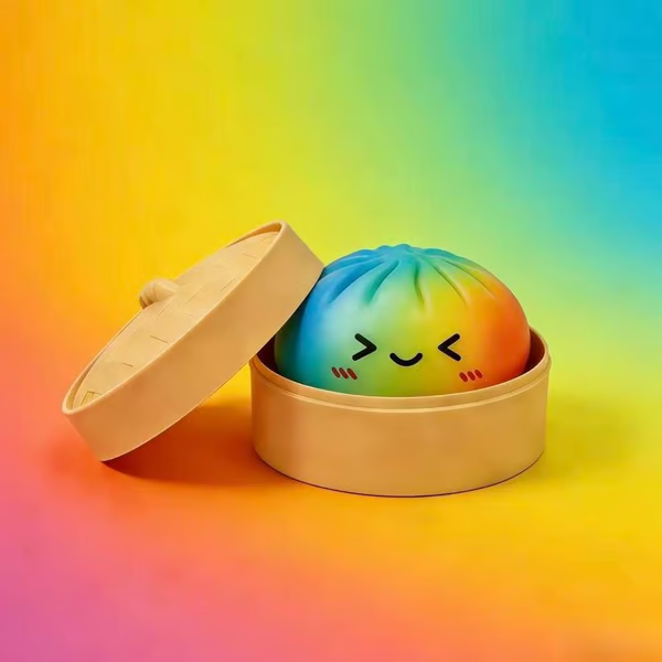 🏆 Last Day Promotion 50% OFF! Expressive Dumpling Squishy - Blind Box, My secret Bun Fidget Toy