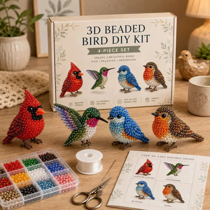 🏆Limited Time Sale 49% OFF🧵✨Petite 3D Beaded Animal Craft Kit