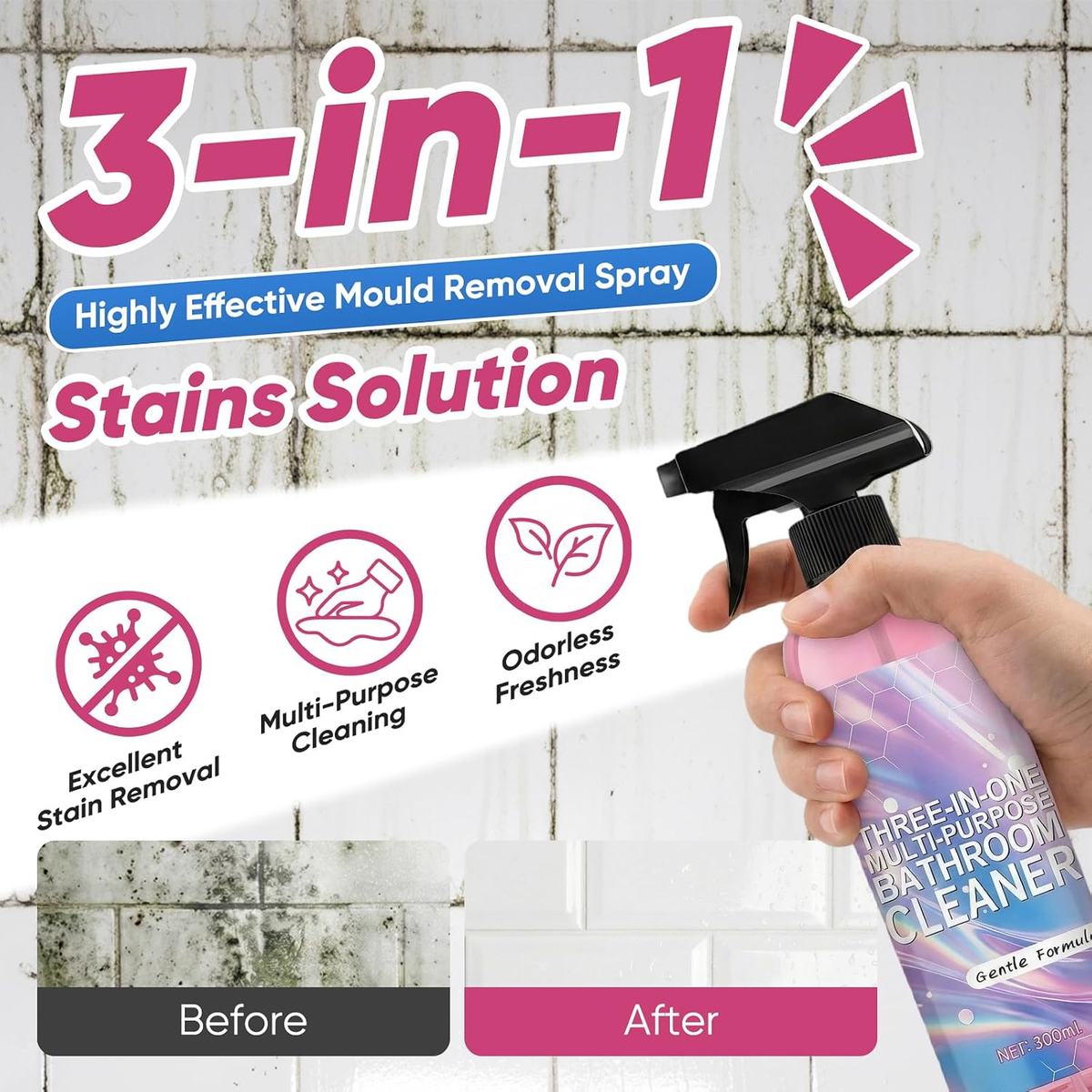 🔥LAST DAY SALE 49% OFF - ✨💧Alcuras Bathroom Descaler Foam Cleaner🛁