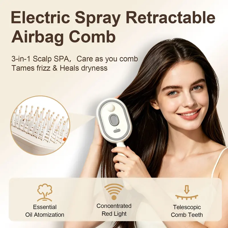 🔥Last Day Sale 49% OFF - ✨💇Electric Spray Air Cushion Massage Comb🔥