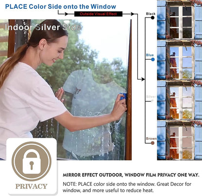 🔥Summer Hot Sale -  🛡🏘 Window Privacy Film - ''Reject UV rays and peeping''✨With free special installation tool✅