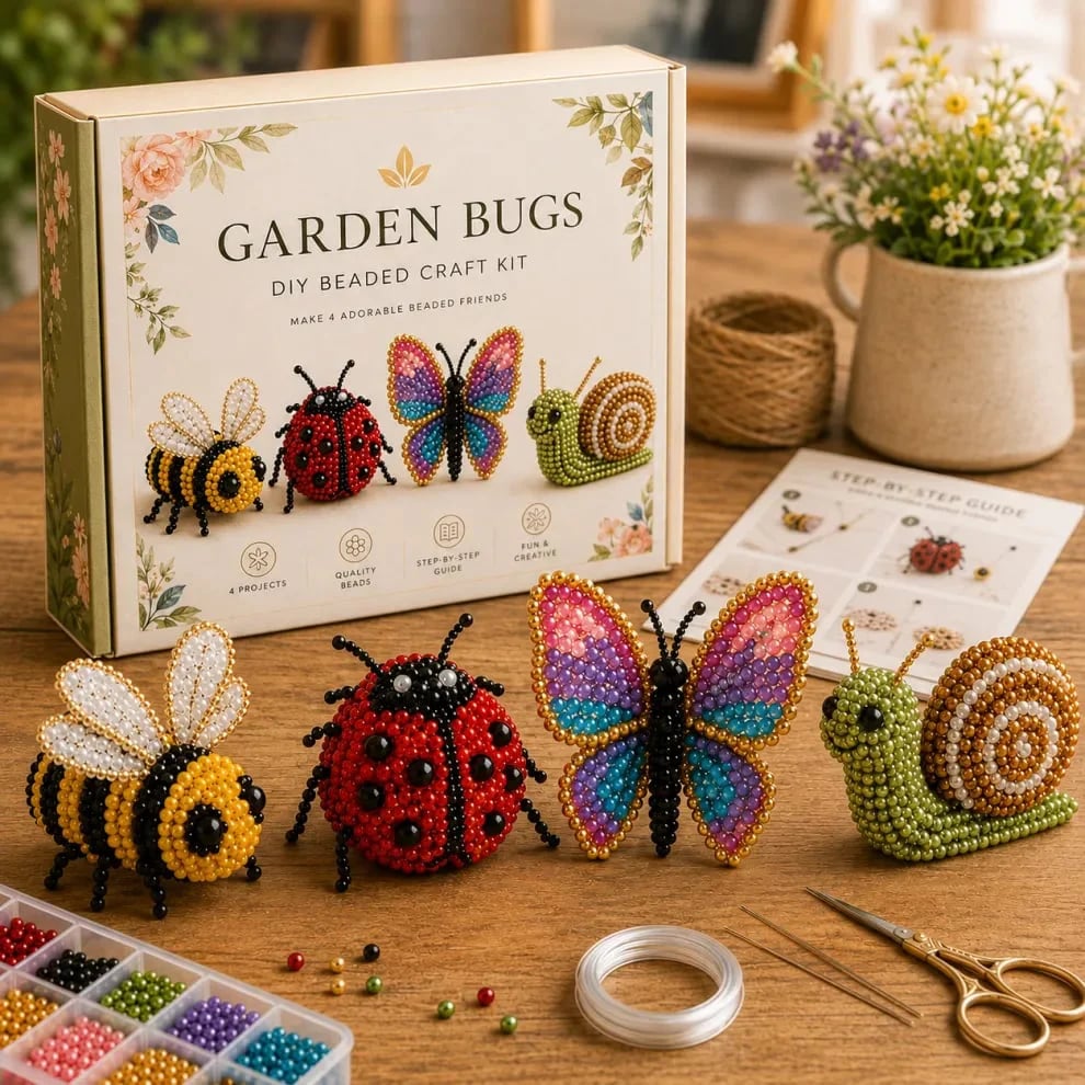 🏆Limited Time Sale 49% OFF🧵✨Petite 3D Beaded Animal Craft Kit