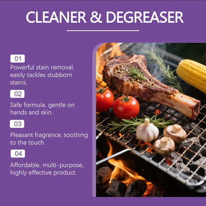 🔥LAST DAY SALE 49% OFF-🍖🧼Fast-Acting Heavy-Duty Grill Degreaser Spray✨