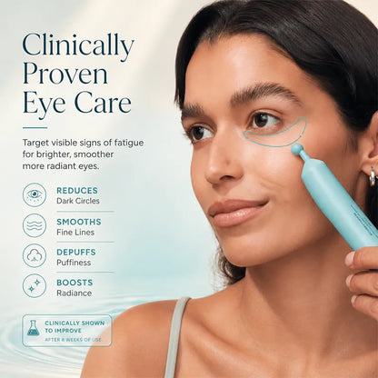 🔥LAST DAY 49% OFF - ✨Peptide Eye Serum - Cooling Rollerball Under Eye Serum for Puffiness Dark Circles & Wrinkles with Peptides Hyaluronic Acid MSM & Reishi Mushroom🧴
