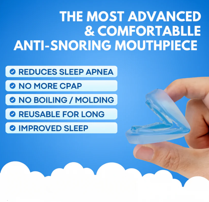 🔥LAST DAY 49% OFF🔥 - 😴Alcuras®Anti-Snoring Mouthpiece Universal Size💤