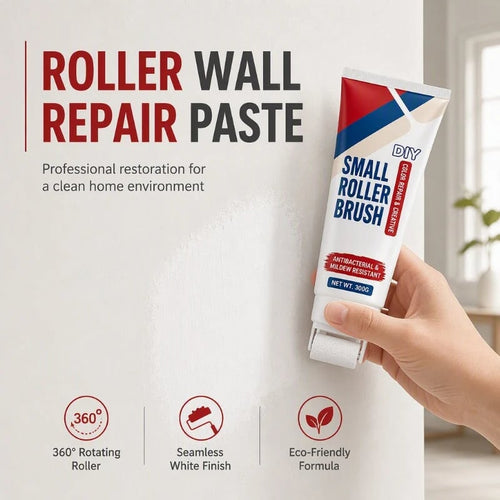 🔥LAST DAY 49% OFF🔥 - ✨🧱Waterproof Wall Repair Paste with Integrated Small Roller Brush