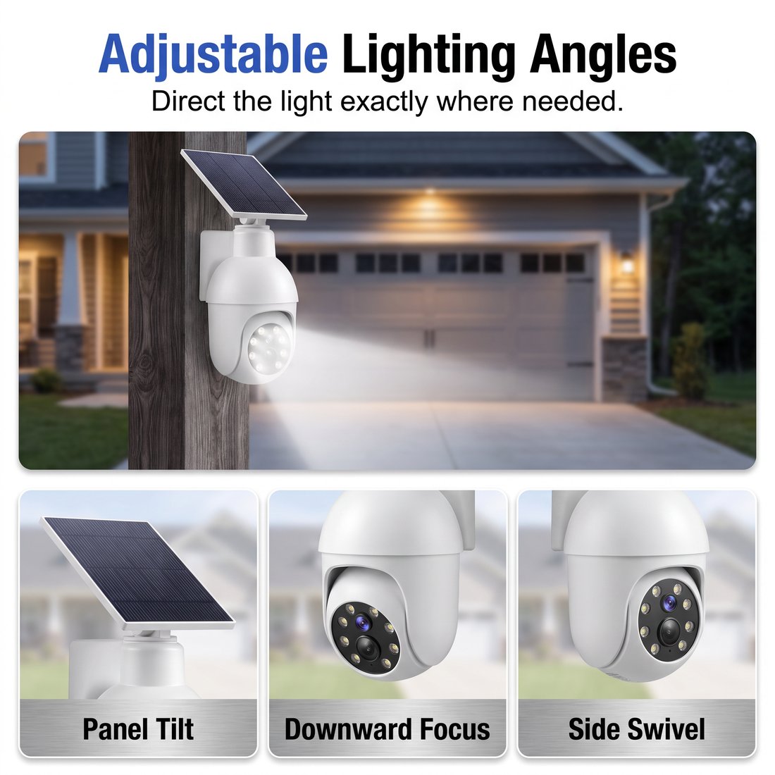 🔥LAST DAY 49% OFF - ⏰Solar-Powered Simulated Surveillance Camera Street Light👀