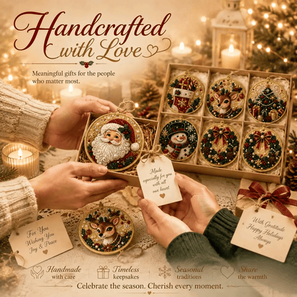 🔥LAST DAY 49% OFF🔥 - 🎄Christmas DIY Diamond Painting Ornaments Kit (6 PCS)🎅