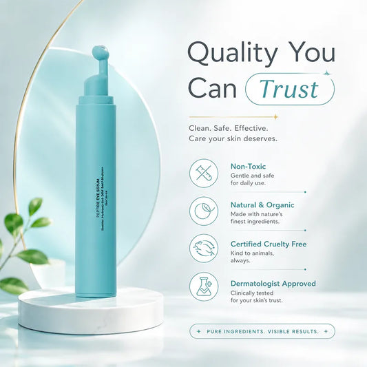🔥LAST DAY 49% OFF - ✨Peptide Eye Serum - Cooling Rollerball Under Eye Serum for Puffiness Dark Circles & Wrinkles with Peptides Hyaluronic Acid MSM & Reishi Mushroom🧴