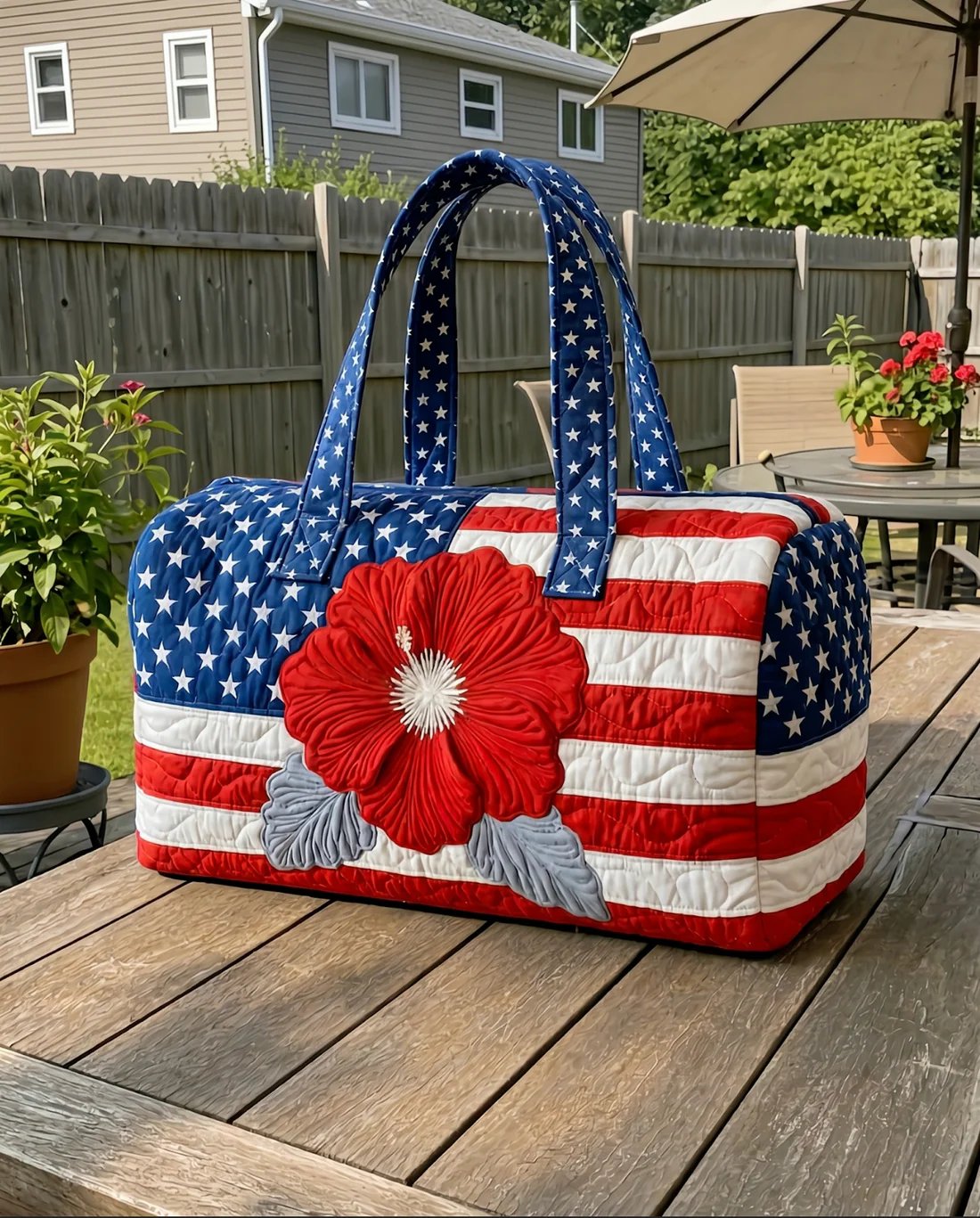 🔥Last Day 49% OFF - 🌸Handmade Quilted USA Tote Bag 🇺🇸 Proudly American-made💖