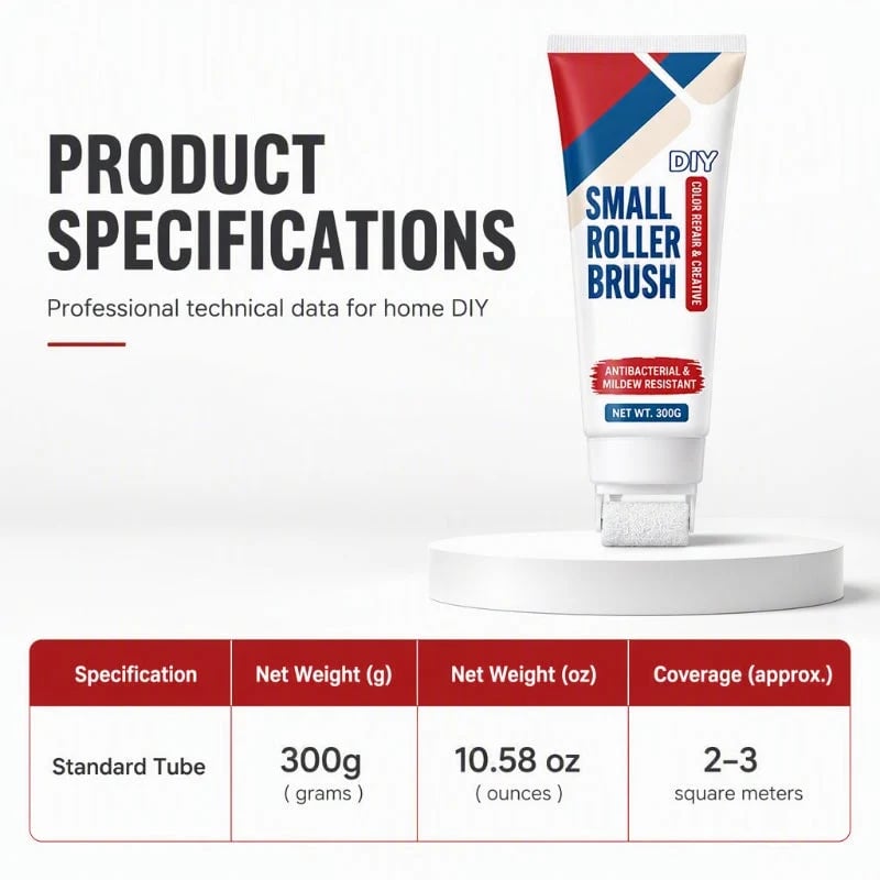 🔥LAST DAY 49% OFF🔥 - ✨🧱Waterproof Wall Repair Paste with Integrated Small Roller Brush