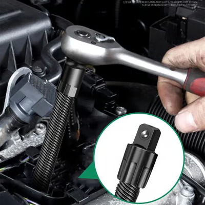 🔥Hot Sale 49% off🌟🔧 1/2 Flexible Shaft Extension Extender Torque Socket