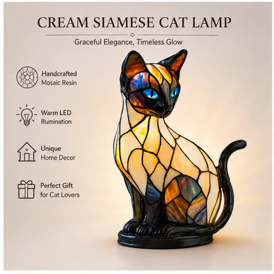 (🎁Last Day 49% OFF)😽Handmade Cat Lamp