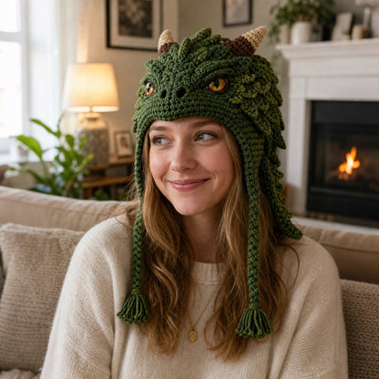 🔥Last Day 50% OFF - 🧵Fantasy Hood Hat DIY Crochet Kit – Create Your Own Magical Wearable Character Hat