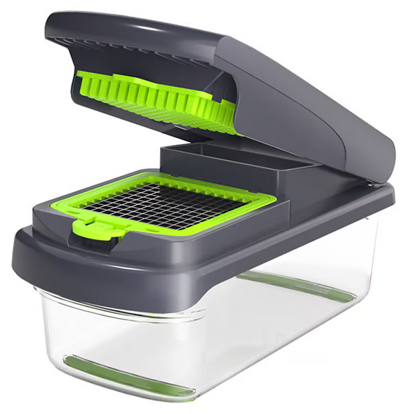 🎁🔥🥗 15-in-1 Vegetable Chopper- Multifunctional Food Chopper,Professional Onion Chopper with 8 Blades✨