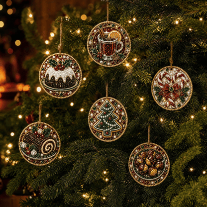 🔥LAST DAY 49% OFF🔥 - 🎄Christmas DIY Diamond Painting Ornaments Kit (6 PCS)🎅