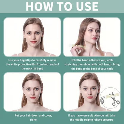 🔥Face Neck Lifting Tape (Long-Lasting)
