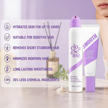 🩷 Bikini Pain-Free Hair Removal Cream & Spray for Sensitive Skin