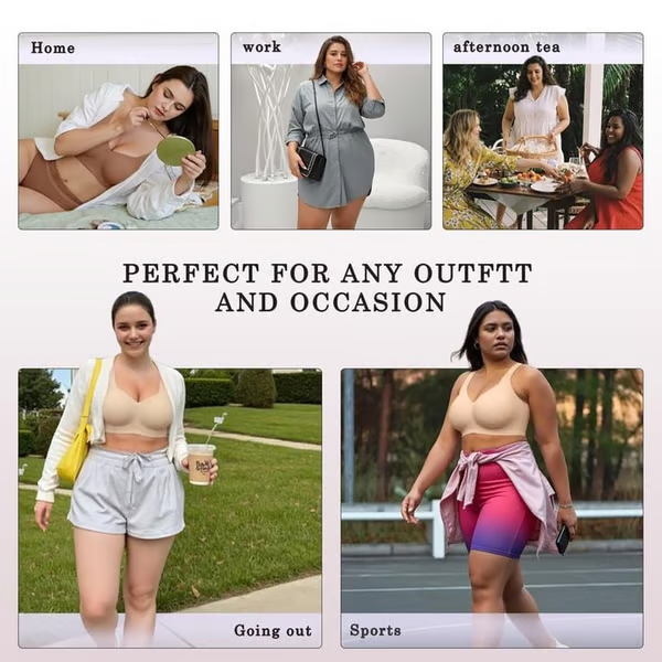 🔥Hot Sale – 49% OFF!!⚡Super Firming Bra for Women | Wirefree & Seamless Comfort👍Say goodbye to sagging – lift & support all day!
