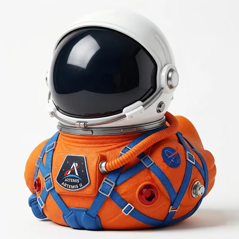 🔥Limited Edition Artemis II Mission Moon Launch Commemorative Astronaut Duck