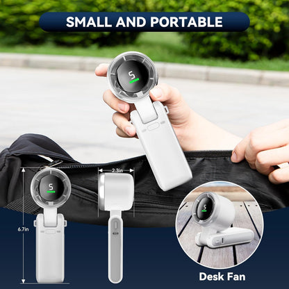 🔥Limited Time 49% Off - 🌬️Portable Handheld Turbo Fan,5 Gear High Speeds🧊