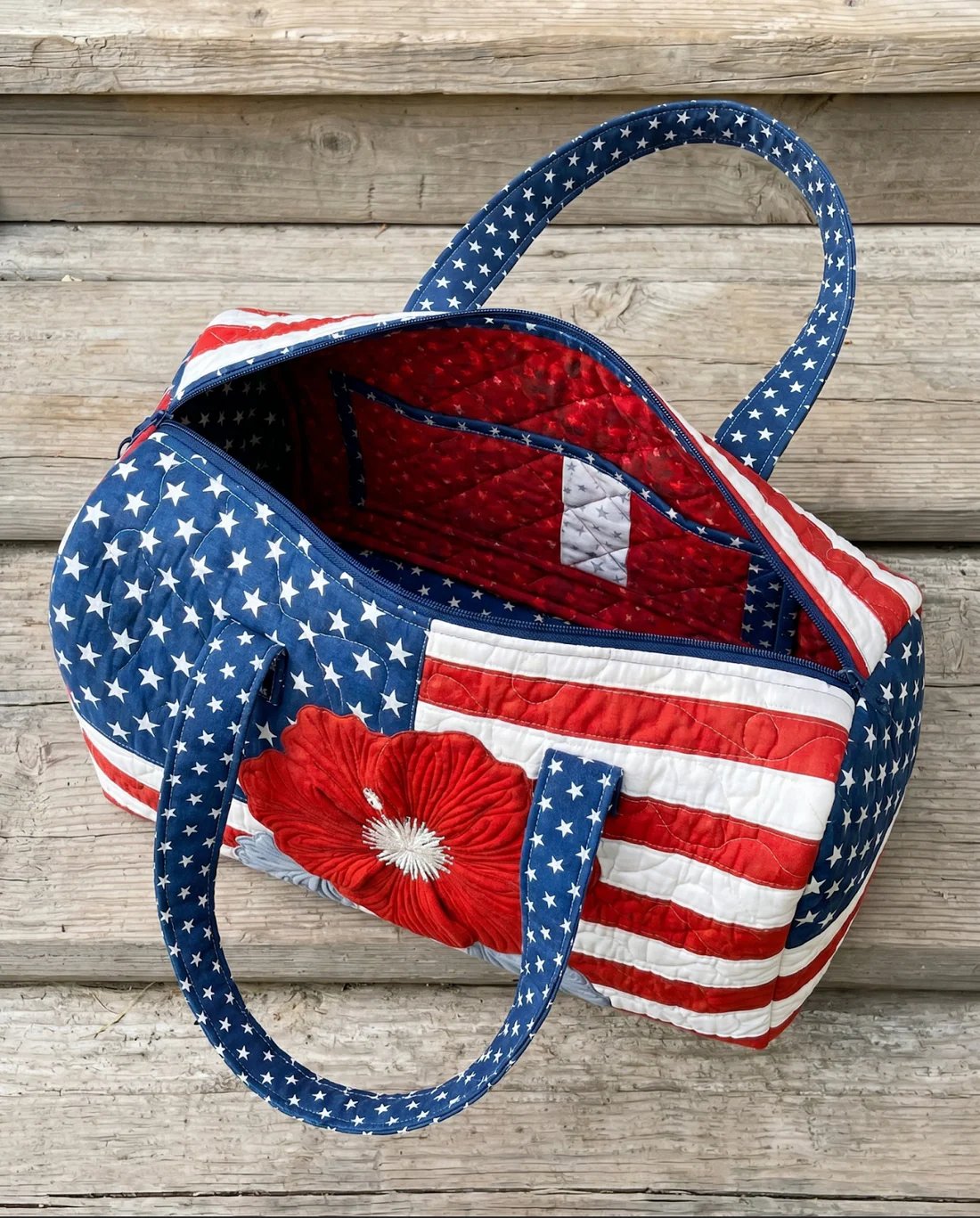 🔥Last Day 49% OFF - 🌸Handmade Quilted USA Tote Bag 🇺🇸 Proudly American-made💖