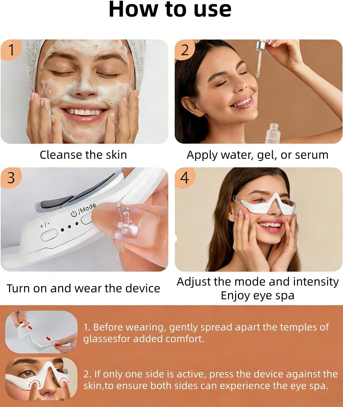 🔥LAST DAY 49% OFF - ✨👓Under-Eye Red Light Therapy Glasses💆
