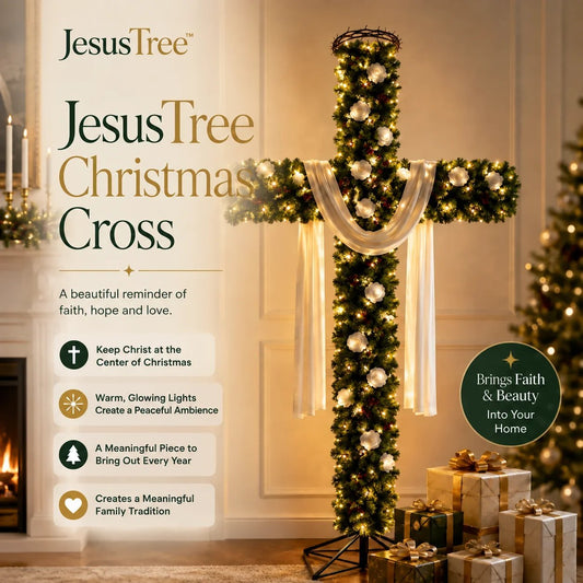(🎁Last Day 49% OFF)🎄✨JesusTreeTM Christmas Cross - Free Shipping