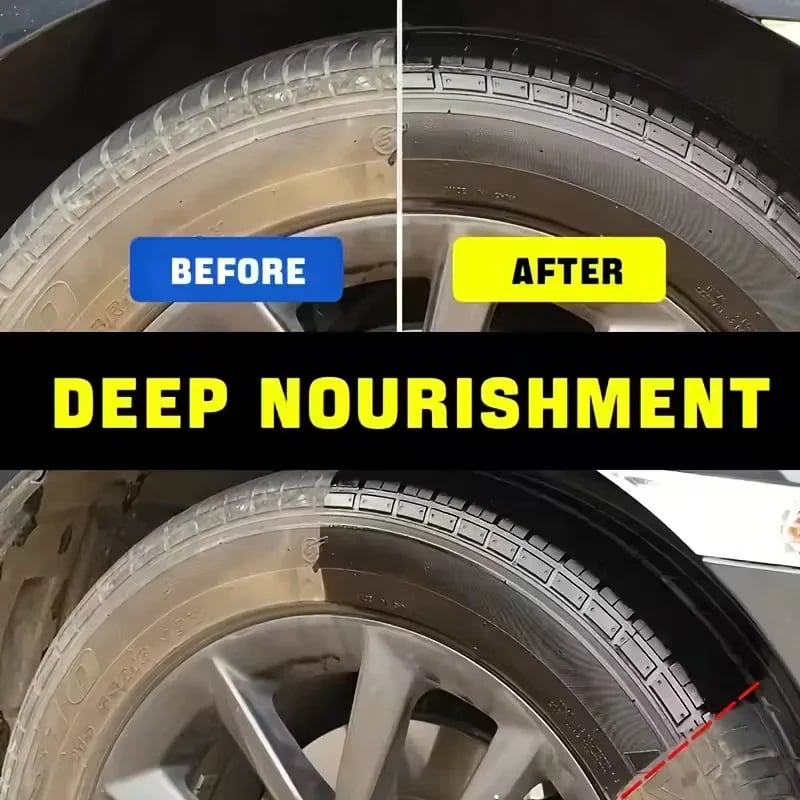 🔥LAST DAY 49% OFF - 🚗📢Buy 4 Get 2 Free ⏰Tire Gloss Protection Agent🛞