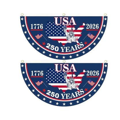 🔥Last Day 49% OFF - 🇺🇸250th Anniversary USA Fan Flag,Double-Sided Embroidered🦅