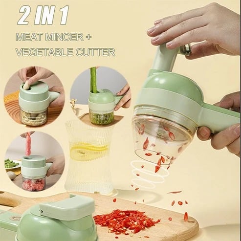 🔥Last Day 49% OFF - ✨Wireless Efficient ElectricMini Food Chopper🥒 🥔