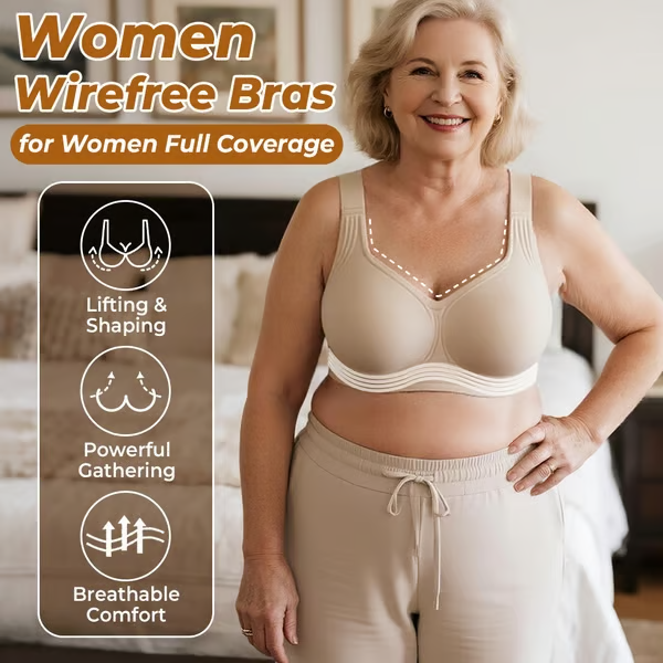 🔥Hot Sale – 49% OFF!!⚡Super Firming Bra for Women | Wirefree & Seamless Comfort👍Say goodbye to sagging – lift & support all day!