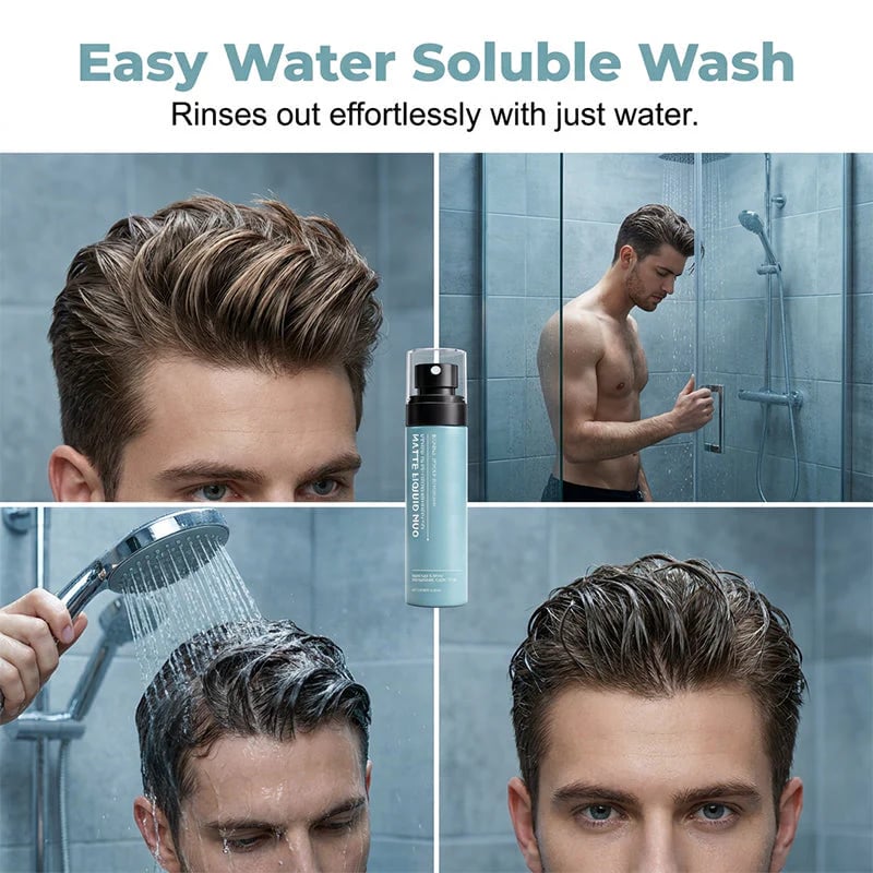 🔥Last Day 50% OFF - ✨Men's Quick-Dry Matte Styling Mud Spray💇