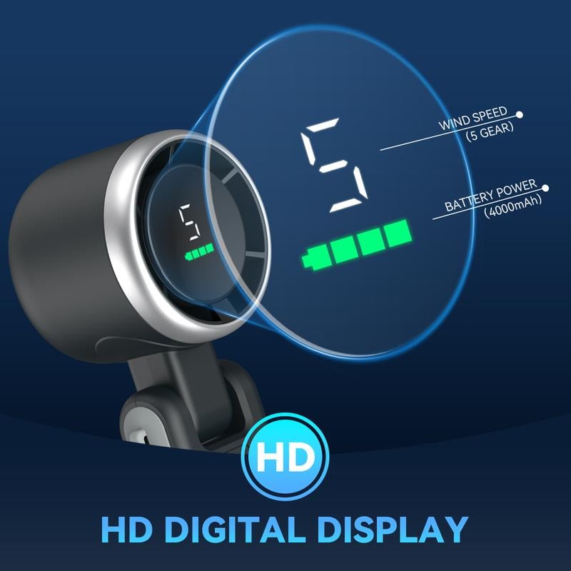 🔥Limited Time 49% Off - 🌬️Portable Handheld Turbo Fan,5 Gear High Speeds🧊
