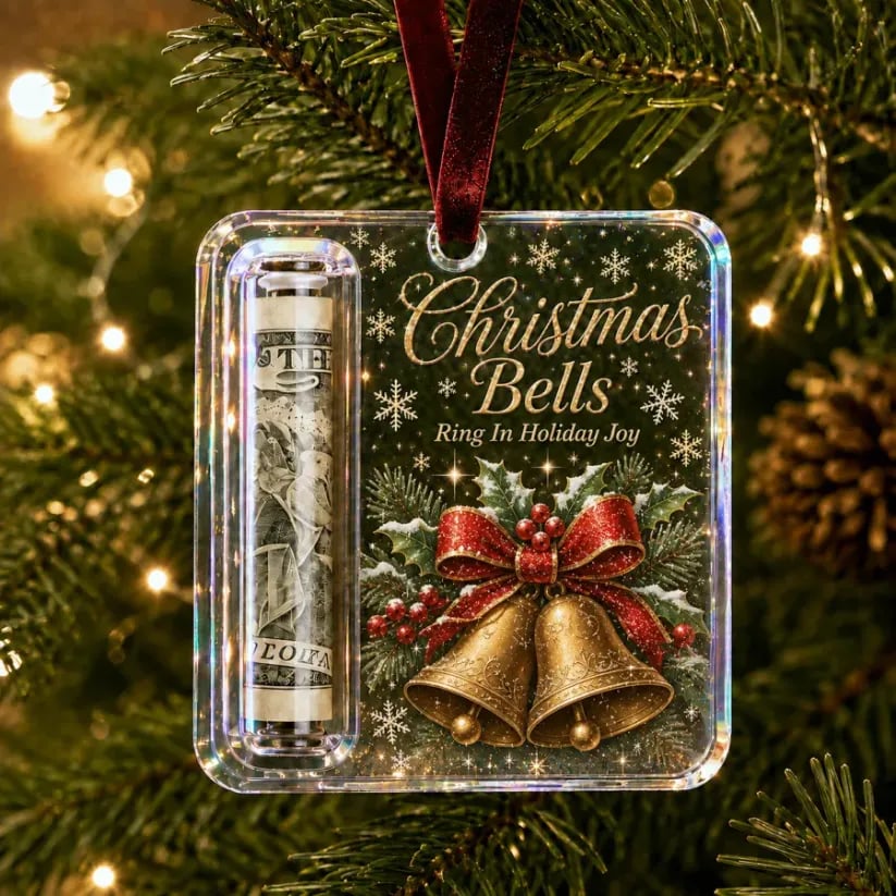 (🎁Last Day 49% OFF)🎄Christmas Cash Gift Ornament- Make Cash Feel Like A Real Christmas Gift💵