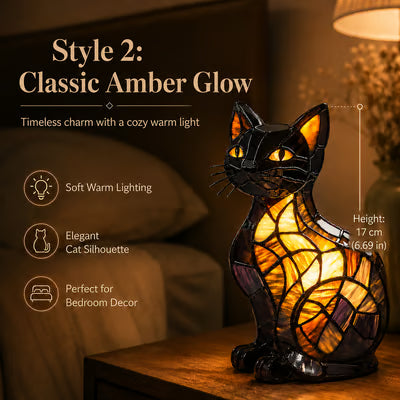 (🎁Last Day 49% OFF)😽Handmade Cat Lamp