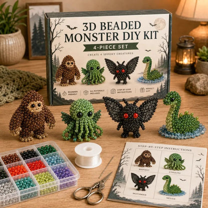 🏆Limited Time Sale 49% OFF🧵✨Petite 3D Beaded Animal Craft Kit