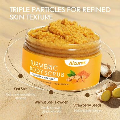 🔥Last Day 50% OFF🔥 - 🧴✨Alcuras Turmeric Body Scrub🍋
