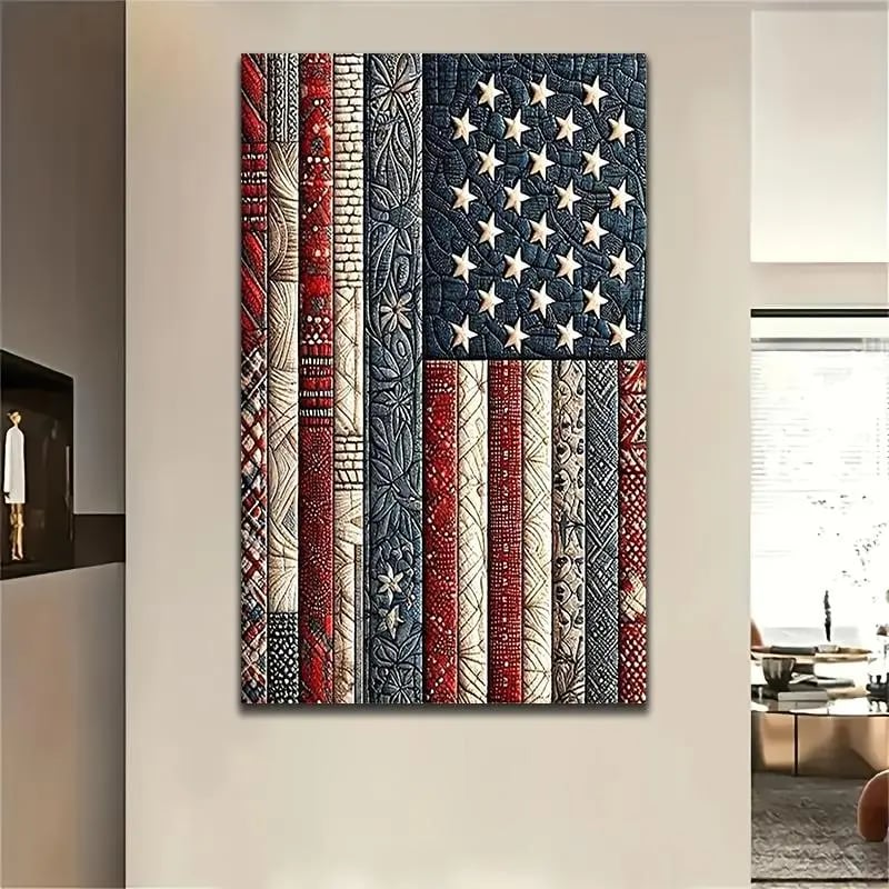Beginner-Friendly!💎🇺🇸 American Flag DIY 5D Diamond Painting Kit❤️