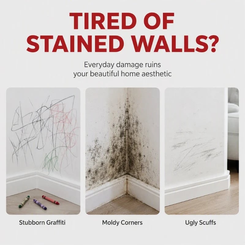 🔥LAST DAY 49% OFF🔥 - ✨🧱Waterproof Wall Repair Paste with Integrated Small Roller Brush